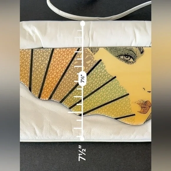 Vintage leather Moon Bag by Patricia Smith in 1987 - Picture 12 of 14